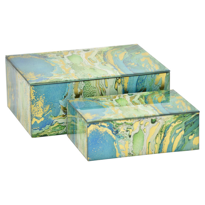 Three Hands Co. Glass Decorative Box Wayfair